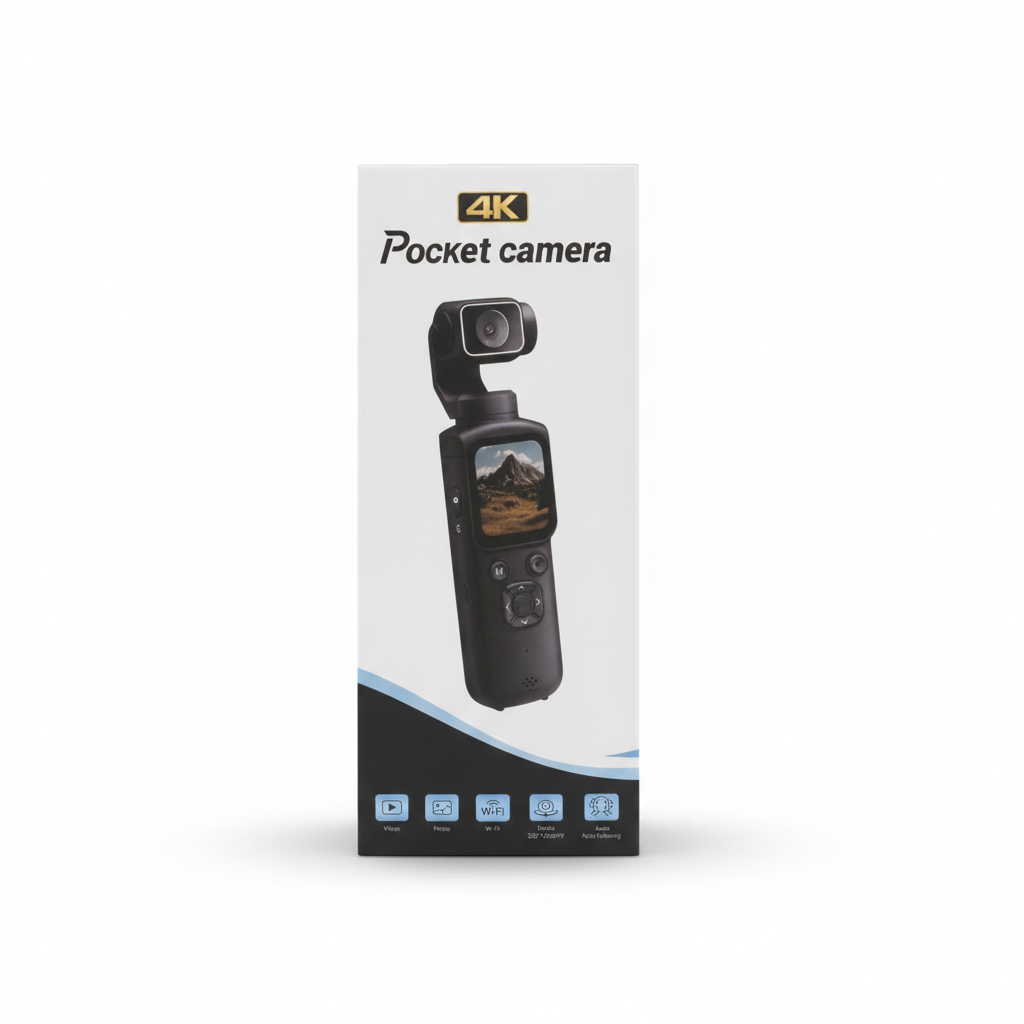 Caméra de poche 4K avec stabilisateur