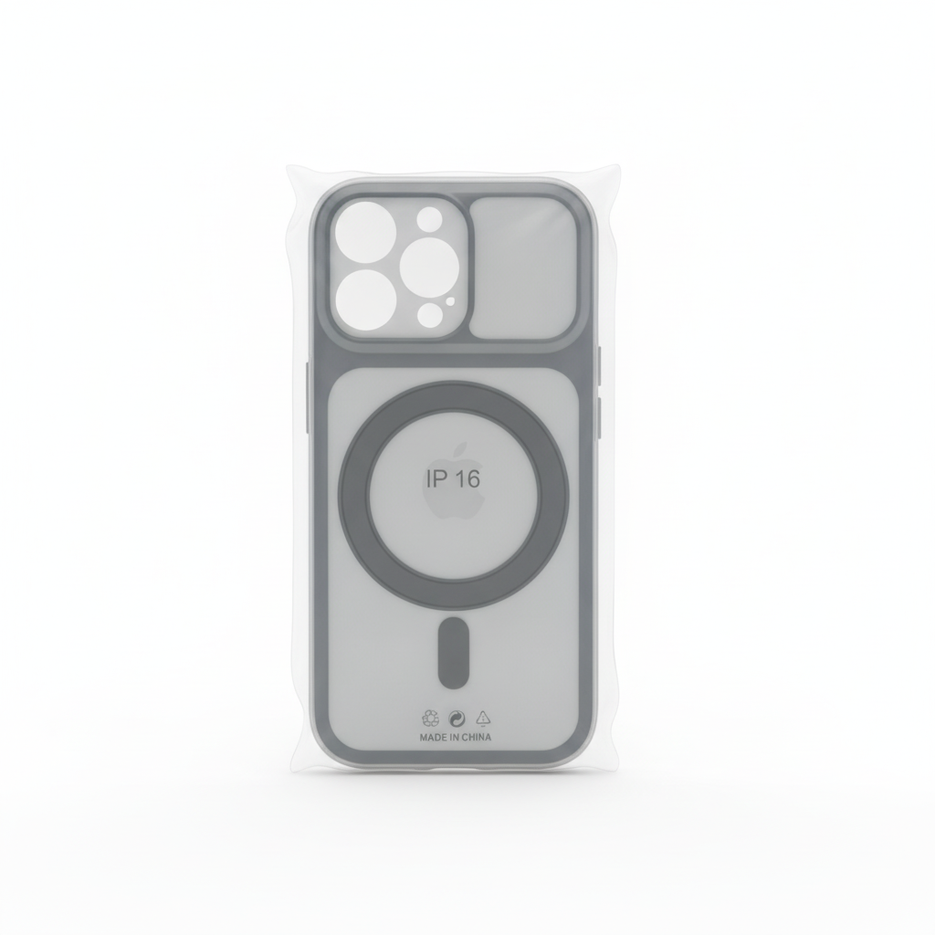 Coque MagSafe anneau support iPhone 16