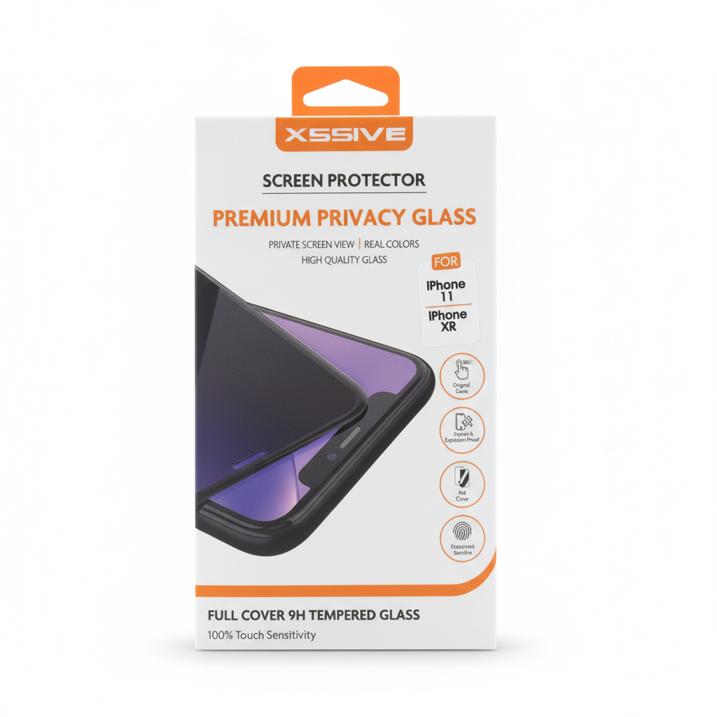 Verre trempé anti-espion Xssive iPhone 11 / XR